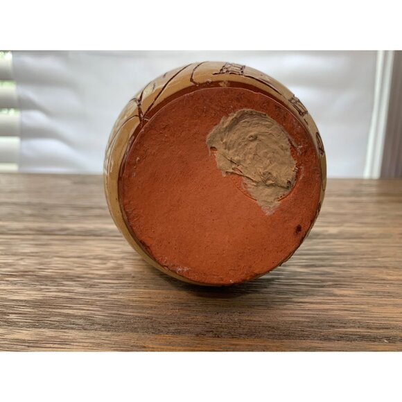 Hand-Carved Williamsburg Pottery Cobalt Salt Glaze Pitcher Circa 1750 Lightfoot - Picture 4 of 6